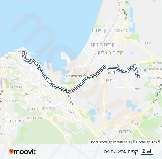 2 Bus Line Map