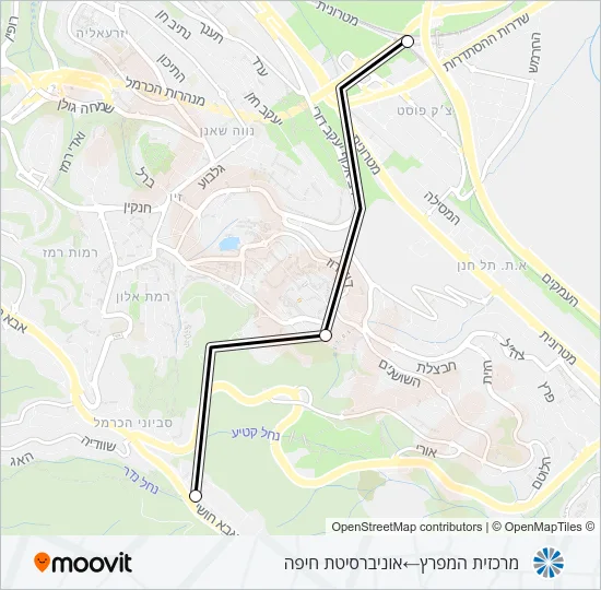 10 Carmelit / Rachbalit Line Map