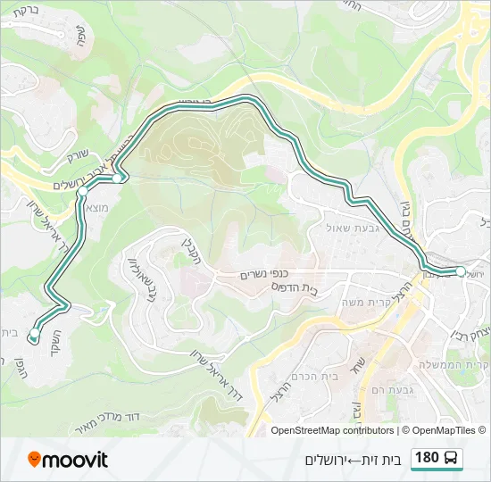 180 Bus Line Map