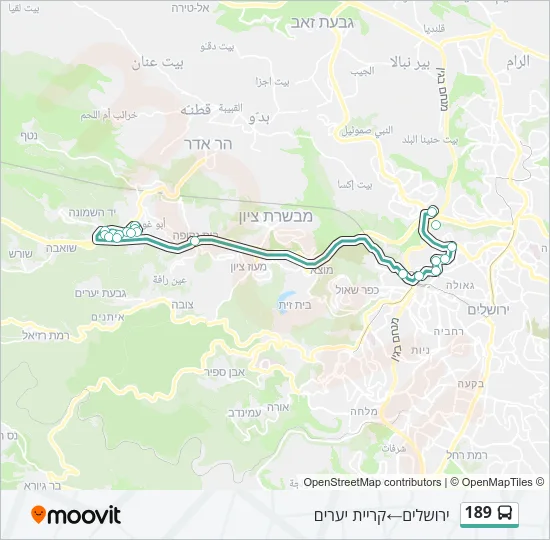 189 Bus Line Map