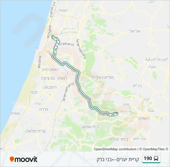 190 Bus Line Map