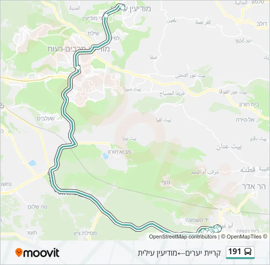 191 Bus Line Map