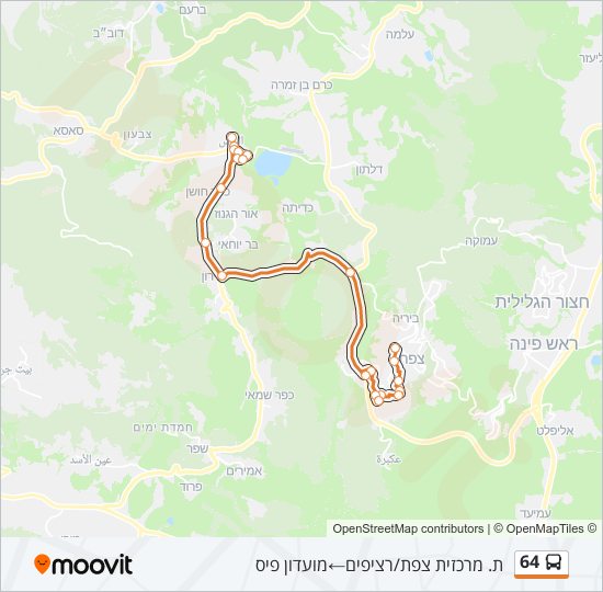 64 Bus Line Map