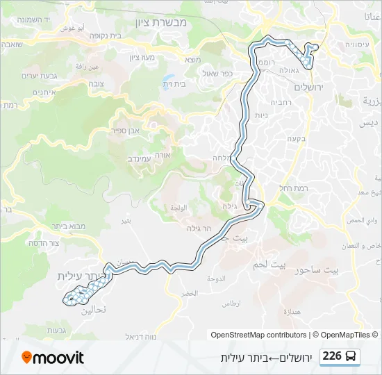 226 Bus Line Map