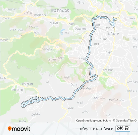 246 Bus Line Map