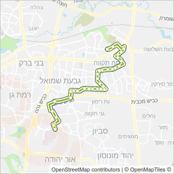 87א Bus Line Map