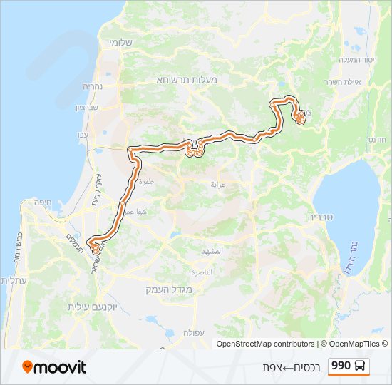 990 bus Line Map