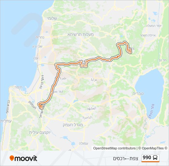 990 Bus Line Map