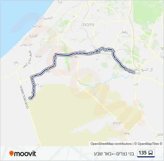 135 Bus Line Map