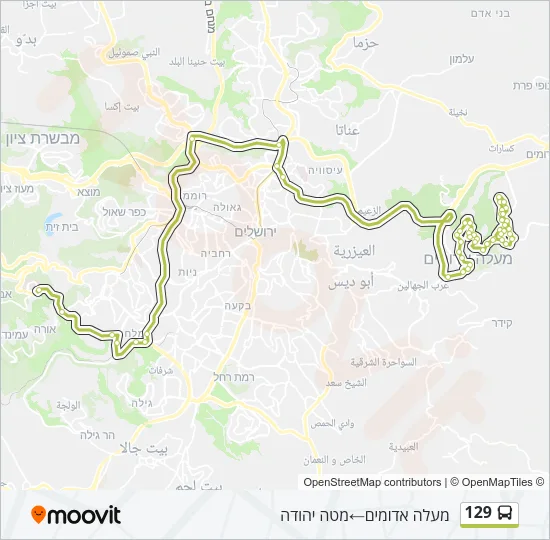 129 Bus Line Map
