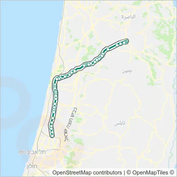 821 Bus Line Map