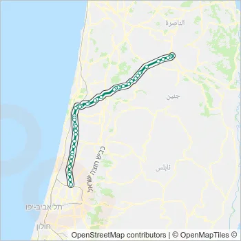 821 Bus Line Map
