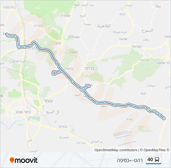 40 bus Line Map