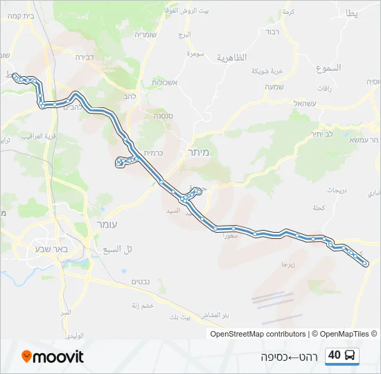 40 Bus Line Map