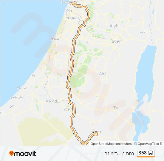 358 Bus Line Map