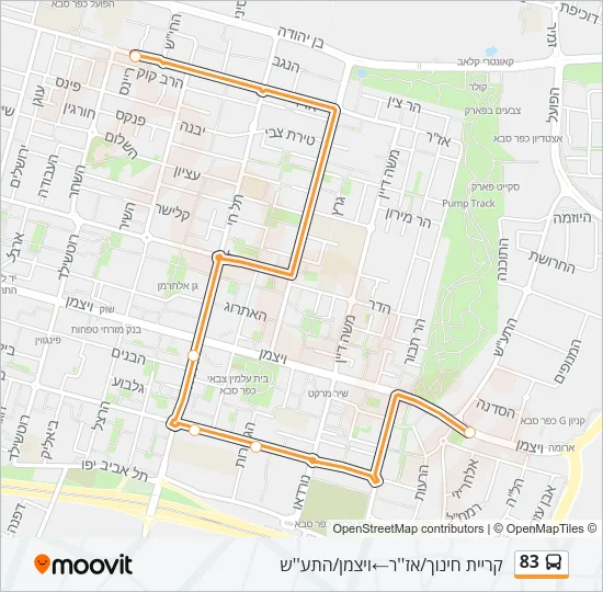 83 Bus Line Map