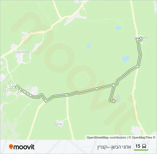 15 Bus Line Map