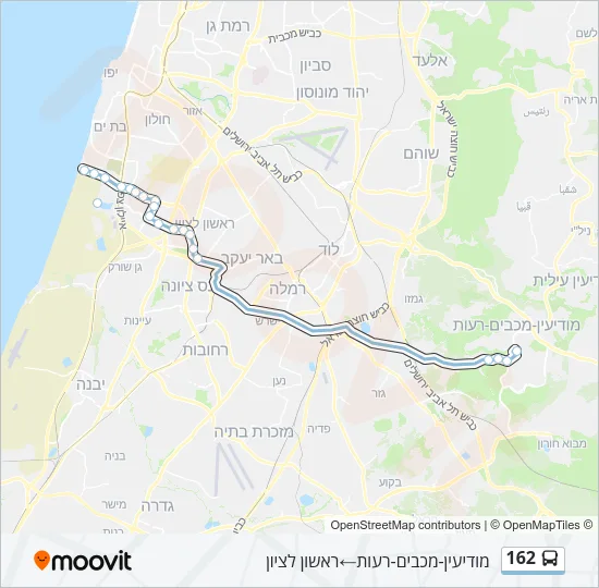 162 Bus Line Map