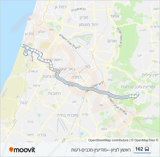 162 Bus Line Map