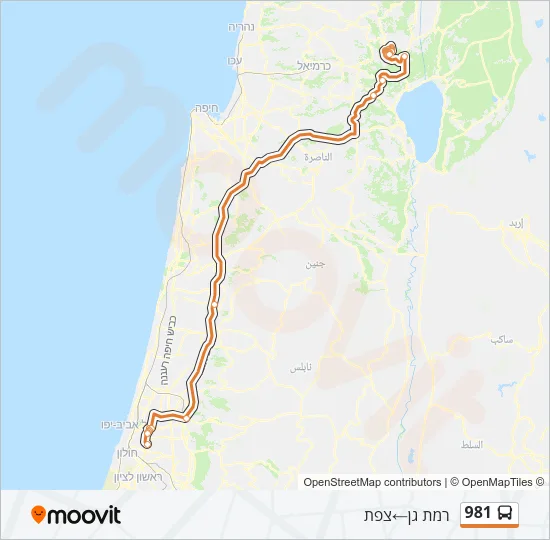 981 Bus Line Map