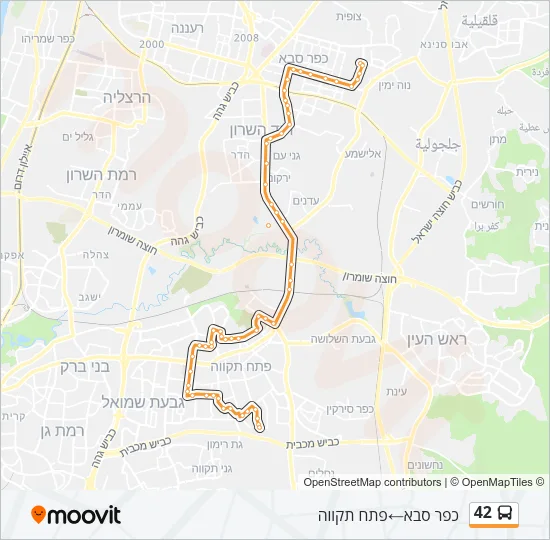 42 Bus Line Map
