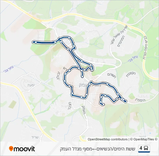 4 Bus Line Map
