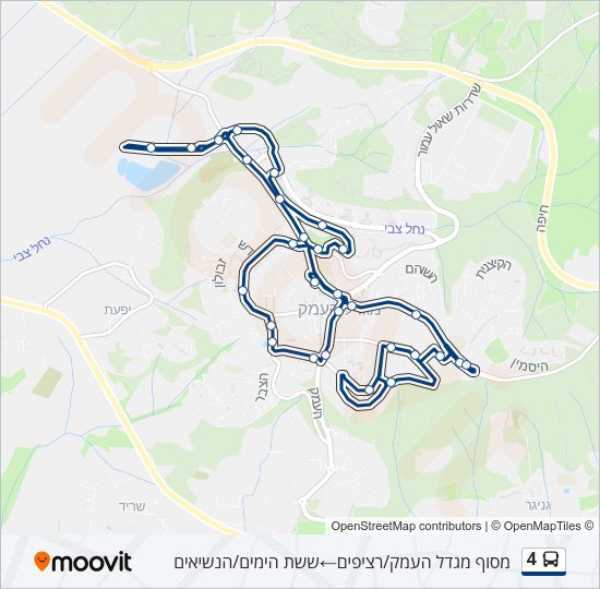 4 Bus Line Map