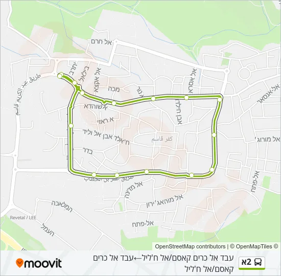 2א Bus Line Map