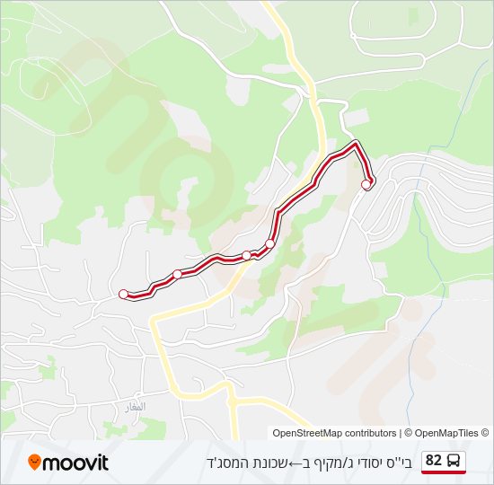 82 Bus Line Map