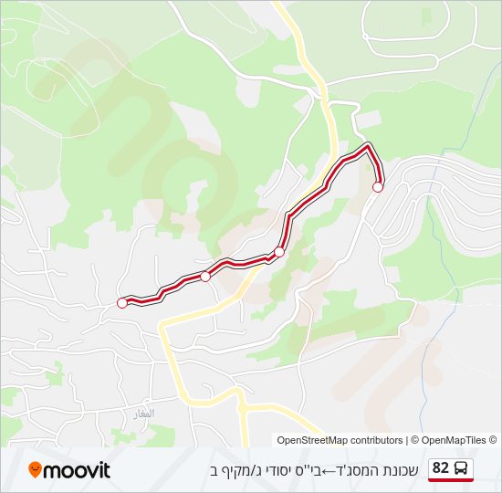 82 Bus Line Map