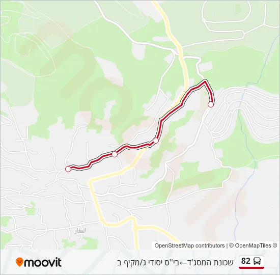82 Bus Line Map