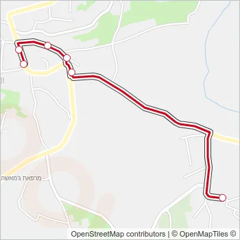 71 Bus Line Map