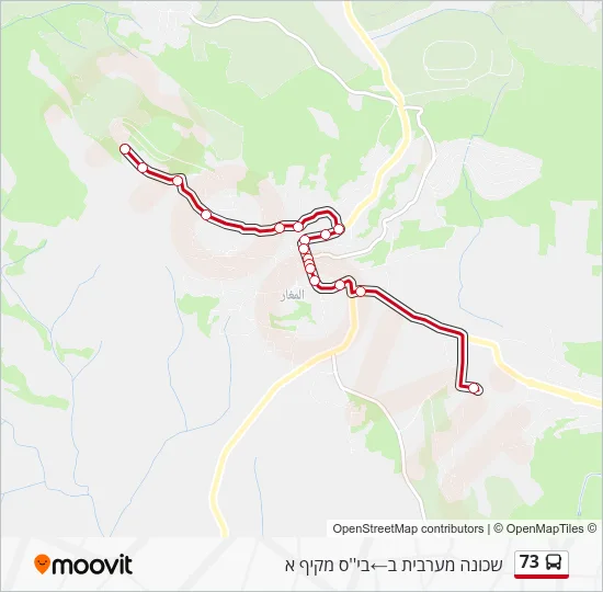 Автобус 73: карта маршрута