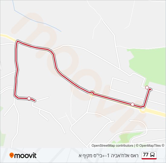 77 Bus Line Map