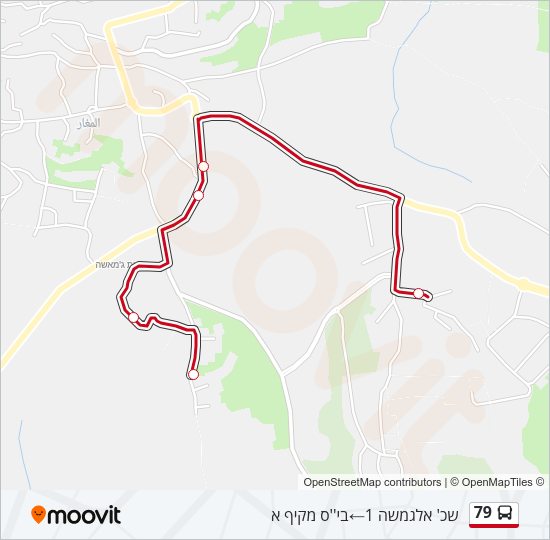 79 Bus Line Map
