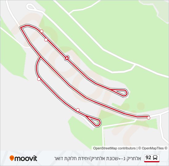 92 Bus Line Map