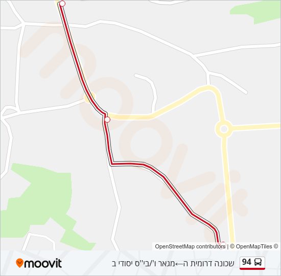 94 Bus Line Map