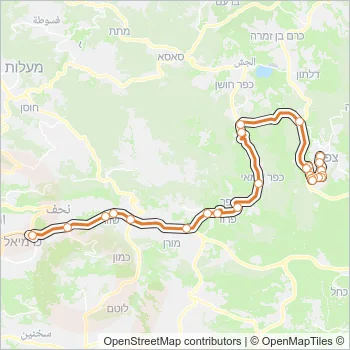 364 Bus Line Map