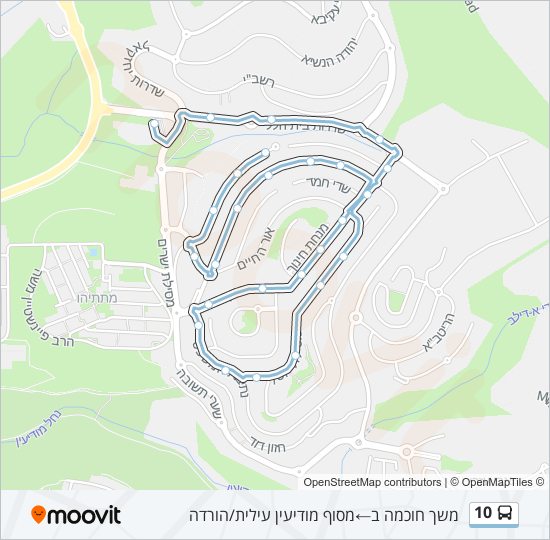 10 bus Line Map