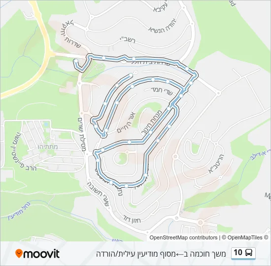 10 Bus Line Map