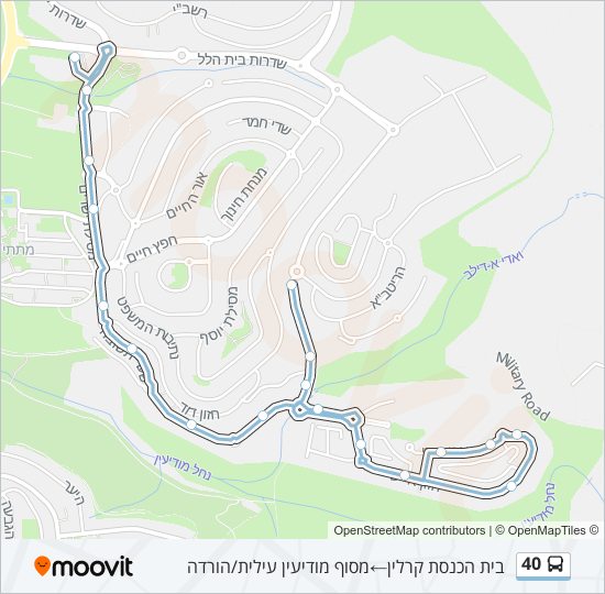 40 bus Line Map