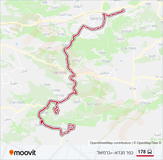 178 Bus Line Map