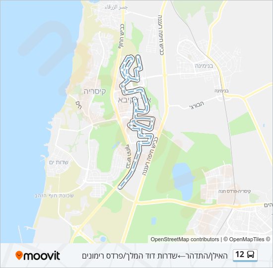 12 Bus Line Map