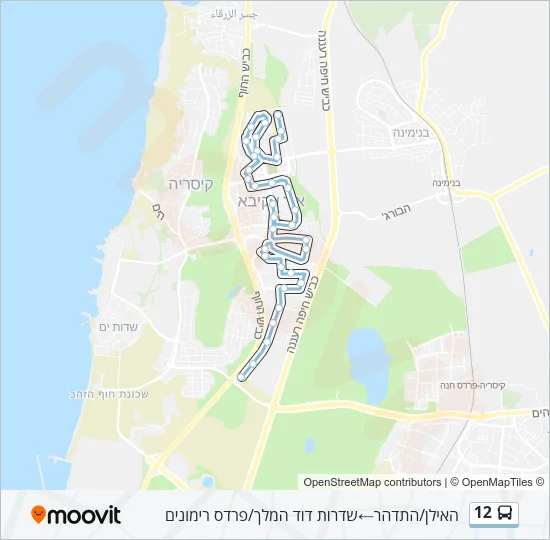 12 Bus Line Map