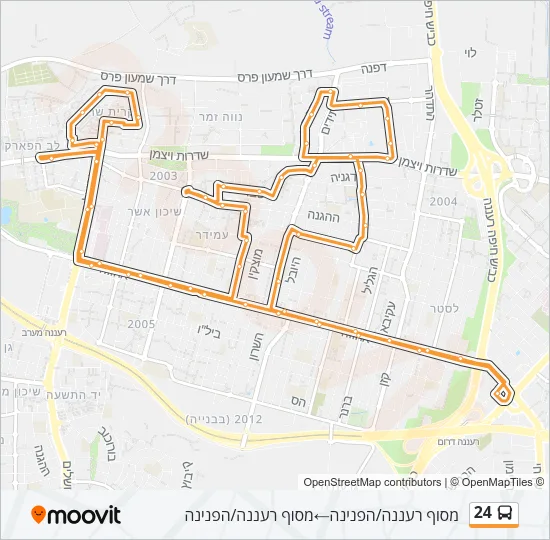 Автобус 24: карта маршрута