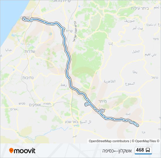 468 Bus Line Map