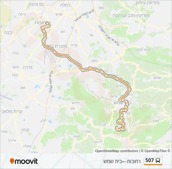 507 Bus Line Map