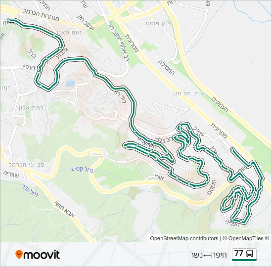77 Bus Line Map