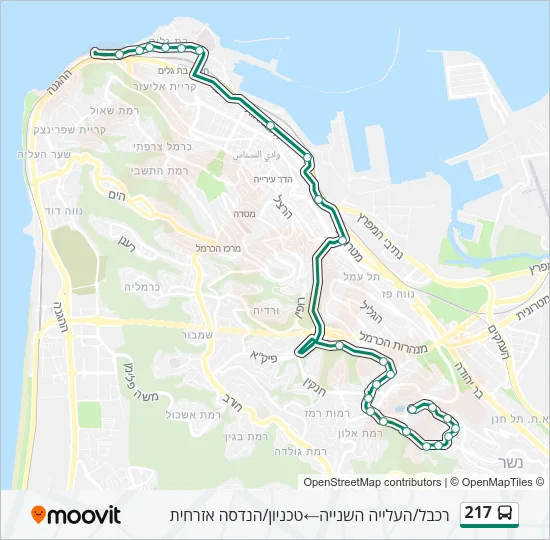 217 Bus Line Map