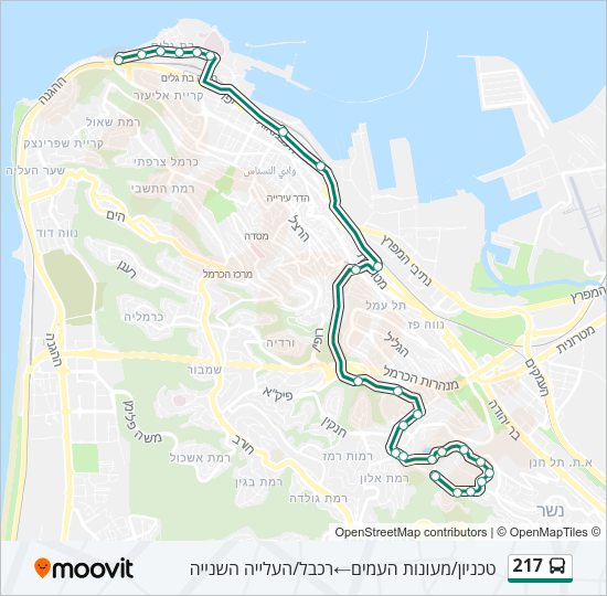 217 Bus Line Map
